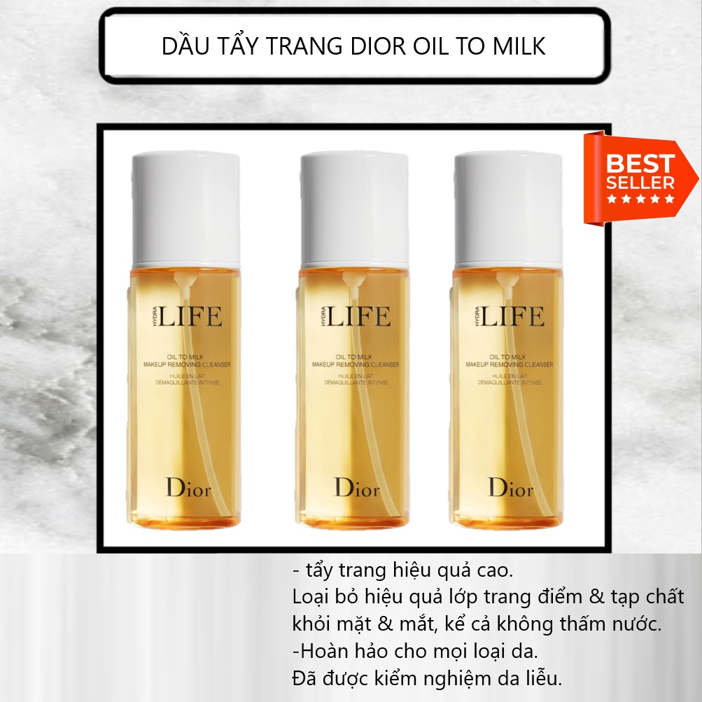 DẦU TẨY TRANG DIOR OIL TO MILK