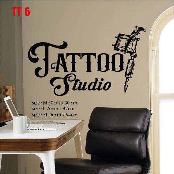 Decal in trang trí Tattoo Studio , thu hút khách hàng, tạo điểm nhấn, tăng doanh thu  P1