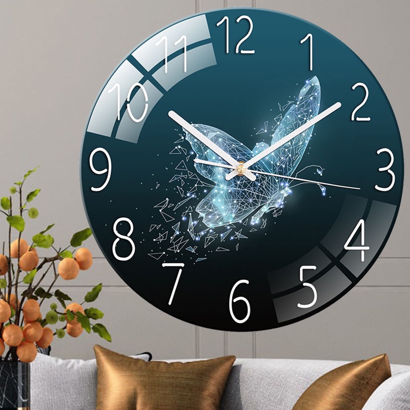 ☏Đồng Hồ Treo Tường Không Gây Tiếng Ồn Phong Cách Châu Âu Sáng Tạo