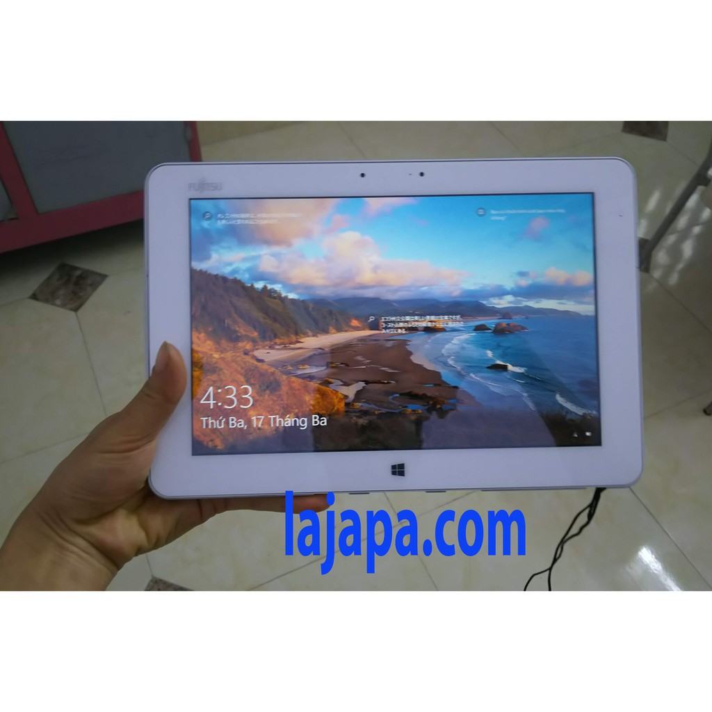 Máy tính bảng 2 trong 1 Màn hình cảm ứng 2K (2560x1440) [Tặng quà 680K] Fujitsu Arrow tab Q584 Ram 4Gb SSD 64G 10,1inh
