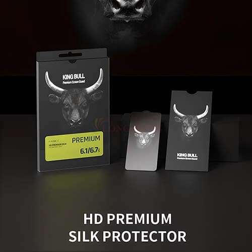 Dán màn hình cường lực Full viền MiPow Kingbull Premium-Silk 14 Pro Max/14 Pro/14 Plus/14//13 - Hàng chính hãng