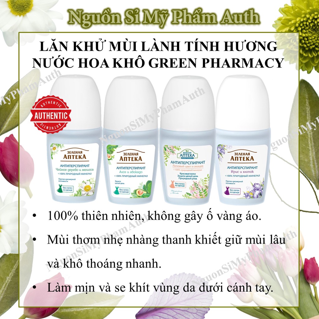 Lăn Khử Mùi 48H Lành Tính Siêu Khô Chống Mồ Hôi Chiết Xuất Từ Thiên Nhiên _ lăn khử mùi apteka