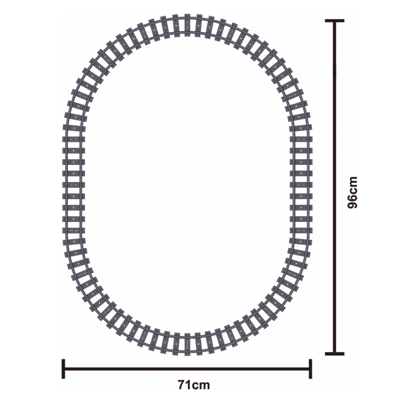 Bộ 641 miếng lắp ráp đường ray xe lửa