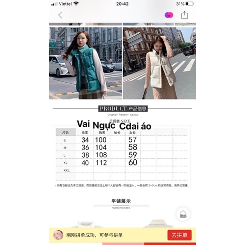 áo gile phao (sẵn đen trắng đủ màu -đủ size ) | BigBuy360 - bigbuy360.vn