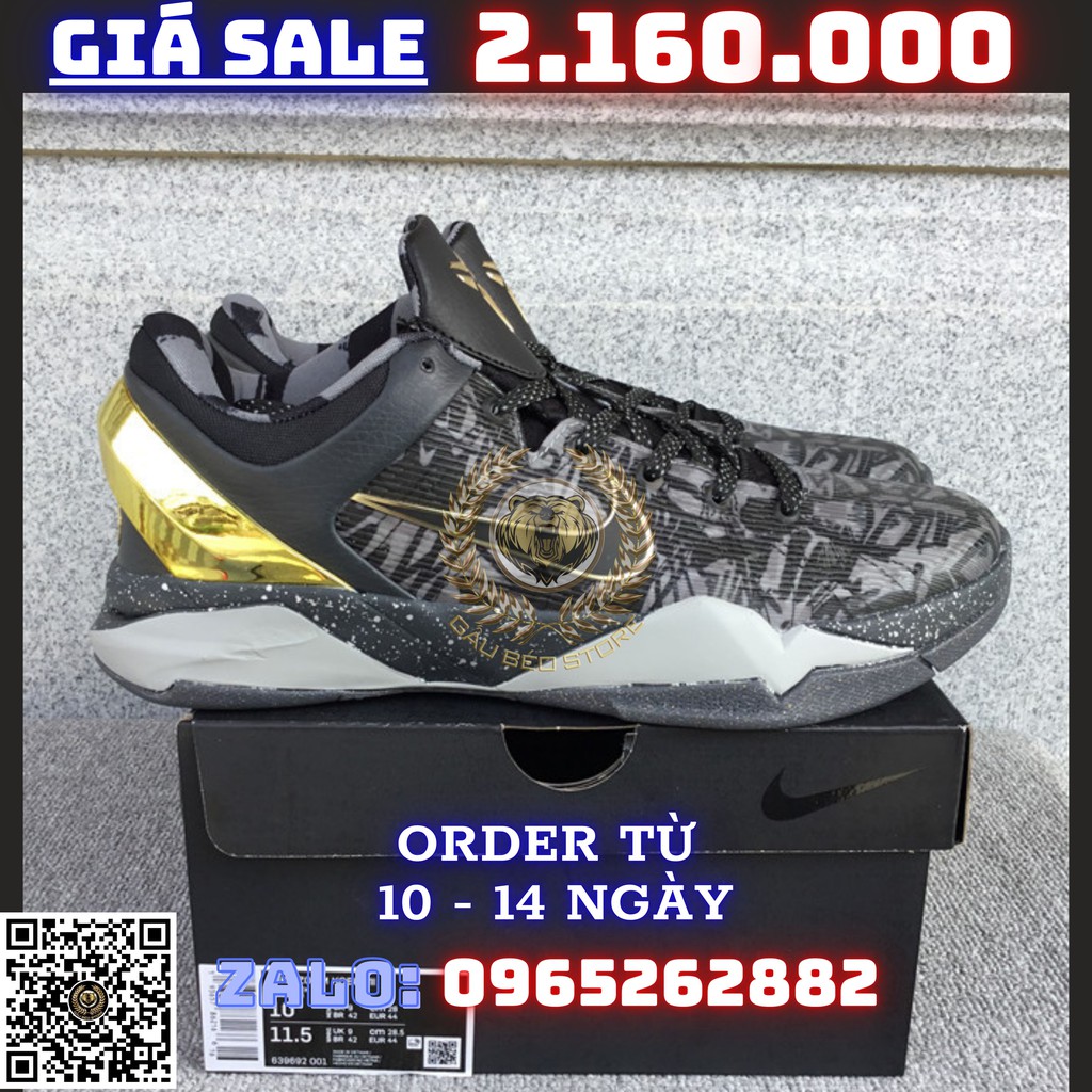 Giày Sneaker _Nike Zoom Kobe VII MSP: 639692-001 PHONG CÁCH ORDER + FREESHIP ➡️ gaubeostore.shop