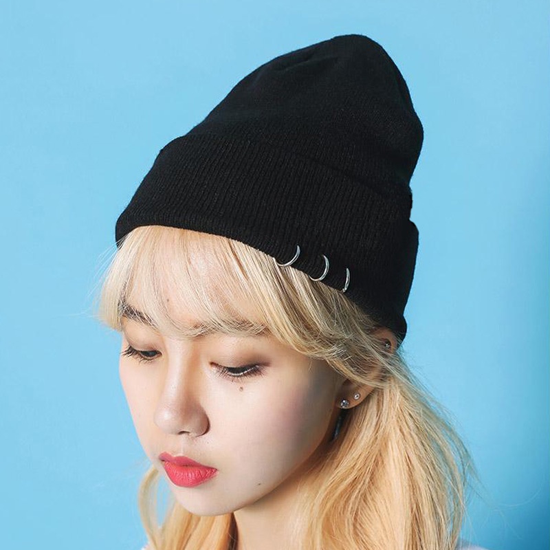 Nón Len Đính Khuyên Unisex - Mũ Len Đính Khuyên Streetwear