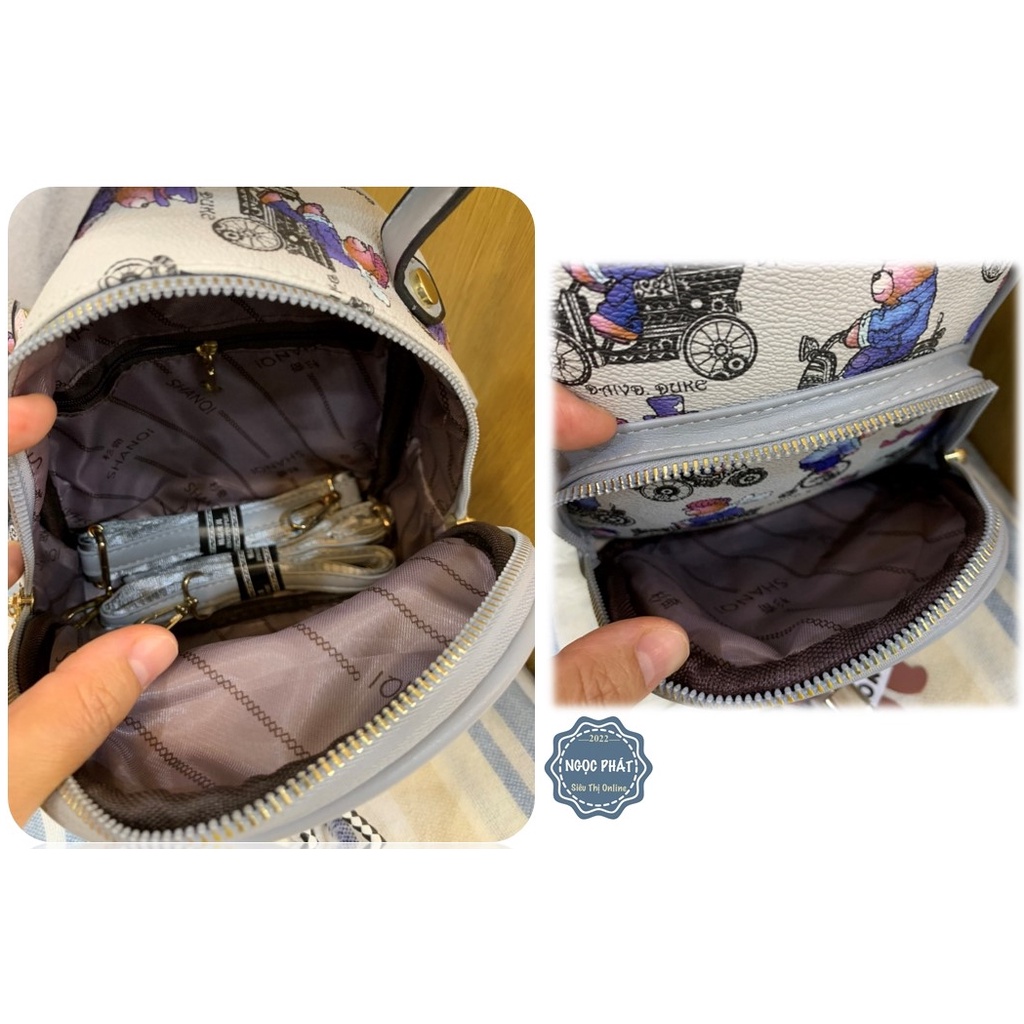 BALO NỮ HÌNH GẤU - CHẤT LIỆU DA QUẢNG CHÂU - HÀNG XỊN ĐẸP- KIỂU DÁNG TRẺ TRUNG NĂNG ĐỘNG, 4 NGĂN