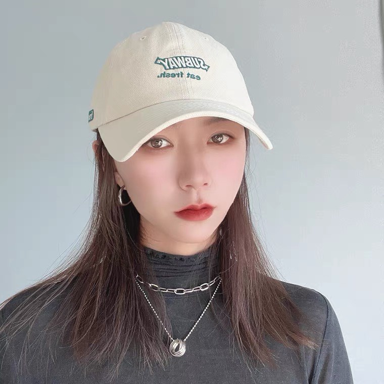 Mũ lưỡi trai nam nữ form mềm nón kết Subway chất kaki cotton cao cấp - K08