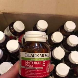 Viên uống Blackmores heart health natural E 1000IU lọ 30viên