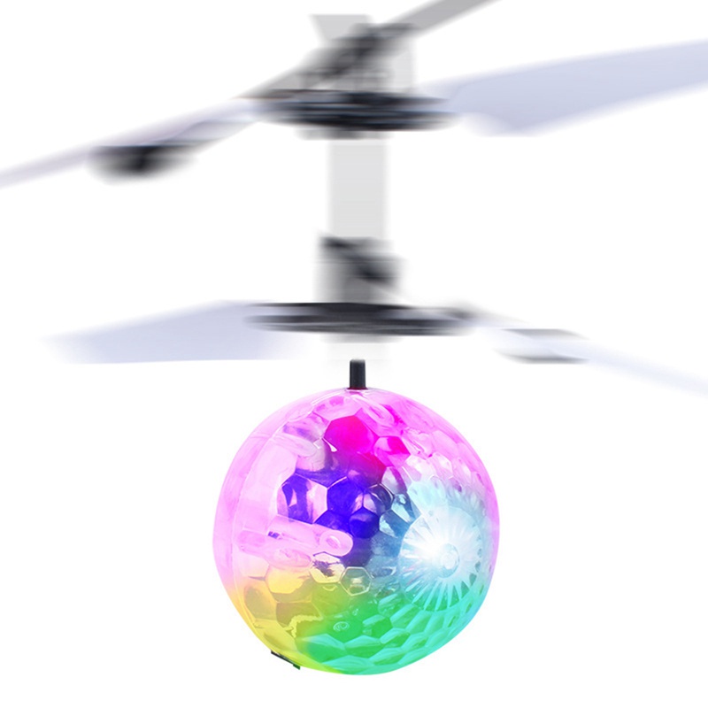 Đồ chơi bóng disco bay có đèn led đủ màu cho bé chơi trong nhà