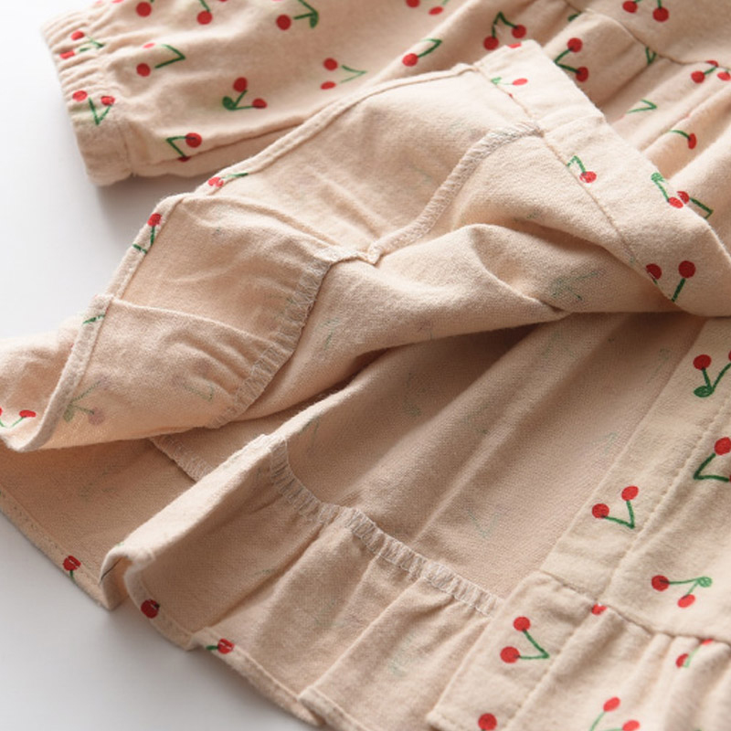 Đầm công chúa Bear Leader in họa tiết trái cherry thời trang 2020 xinh xắn cho bé gái