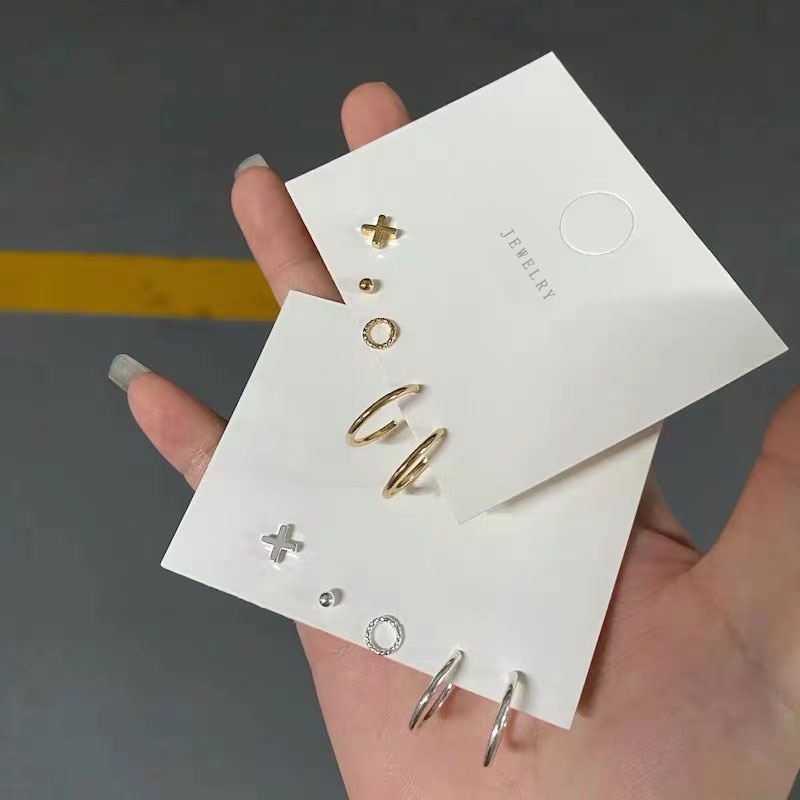 Khuyên Tai Bộ Set 5 Khuyên Tai Nữ Thời Trang Khuyên Tai Nữ Khuyên Tai Tròn