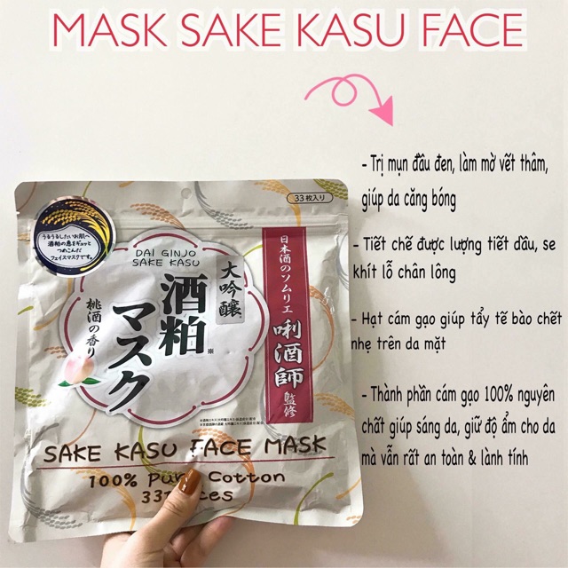 Mặt nạ sake kasu face mask