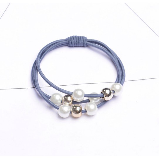 Buộc tóc đính đá nhân tạo 3 dây   Clovershop68