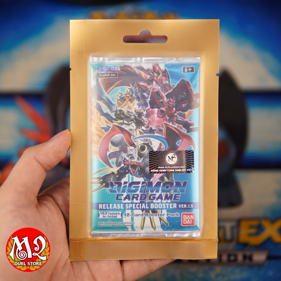 Gói thẻ bài Digimon Card Game: Booster Pack VER.1.5 - M2 Special Edition  - Giao pack hình ngẫu nhiên