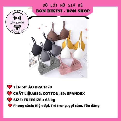 Áo Lót Nữ - Áo Bra Nữ 2 dây nâng ngực thắt nơ quyến rũ mẫu 1228