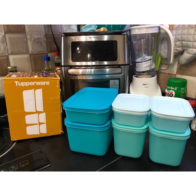 Set Hộp Đông Dẻo Gen II Tupperware 6 Món Cao Cấp - Bộ 6 Món Hộp Trữ Ngăn Đông Ngăn Mát Tủ Lạnh