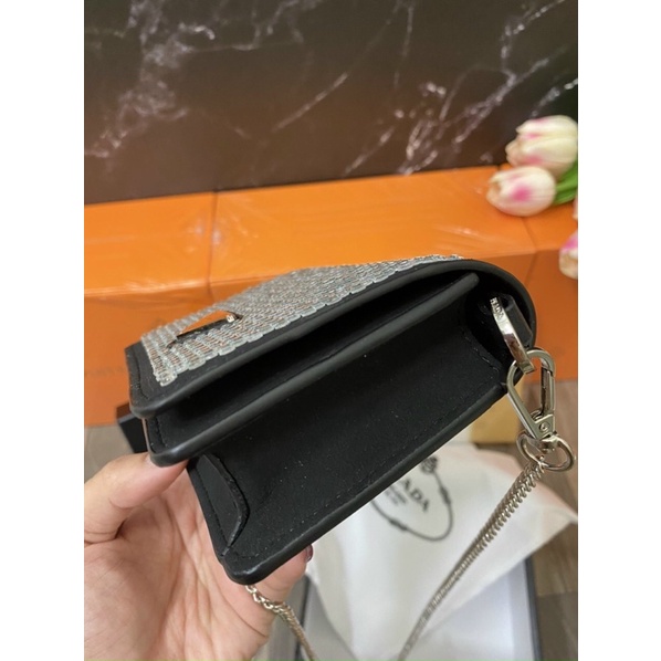 Túi Xách Prada đính đá mini