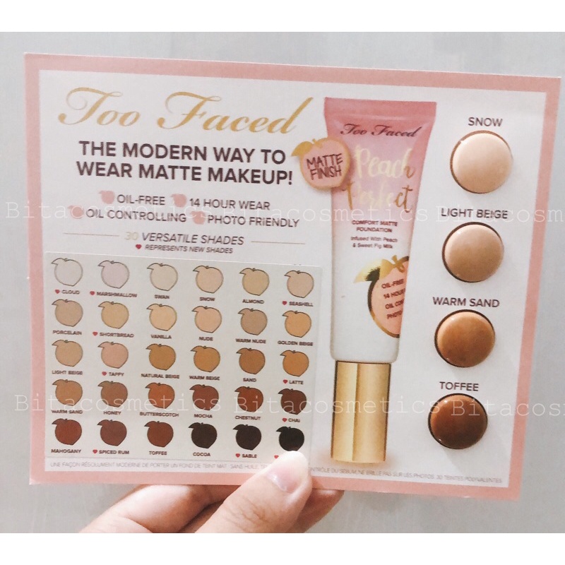 Sample Kem nền Toofaced 3 ô