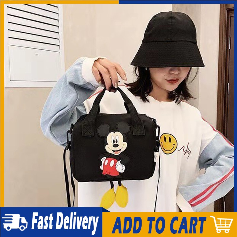 Túi đựng Chuột ZARA Mickey Dành Cho Nữ Túi đeo Chéo Vai Túi Vuông Hàn Quốc Túi Thường