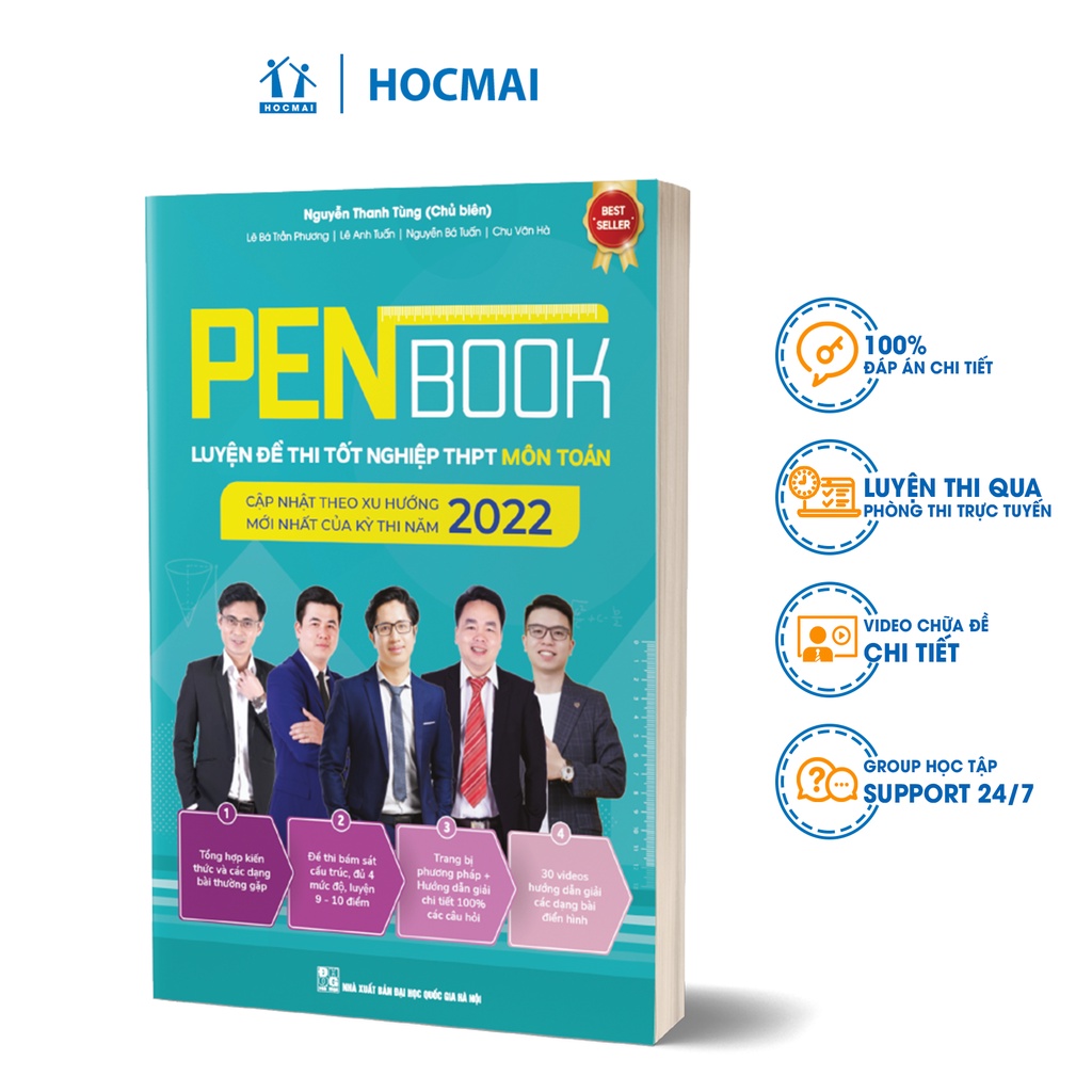 Sách - PENBOOK Luyện đề thi Tốt nghiệp THPT môn Toán