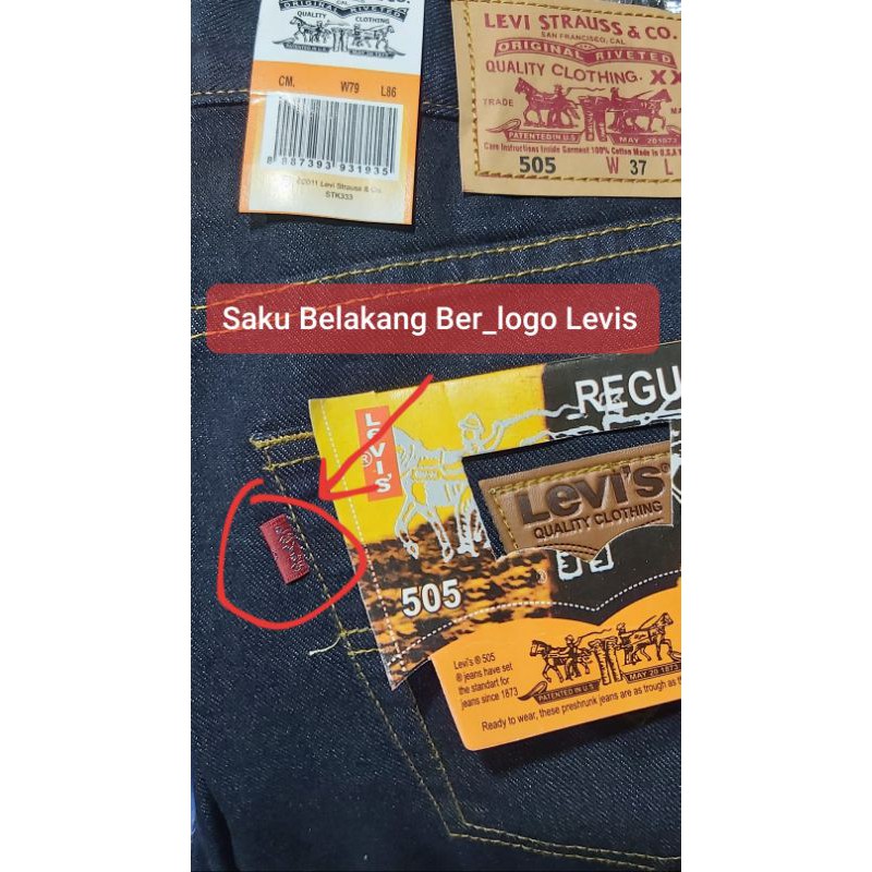 Quần Jean Dài Levis 505 Thiết Kế Trẻ Trung Cho Nam