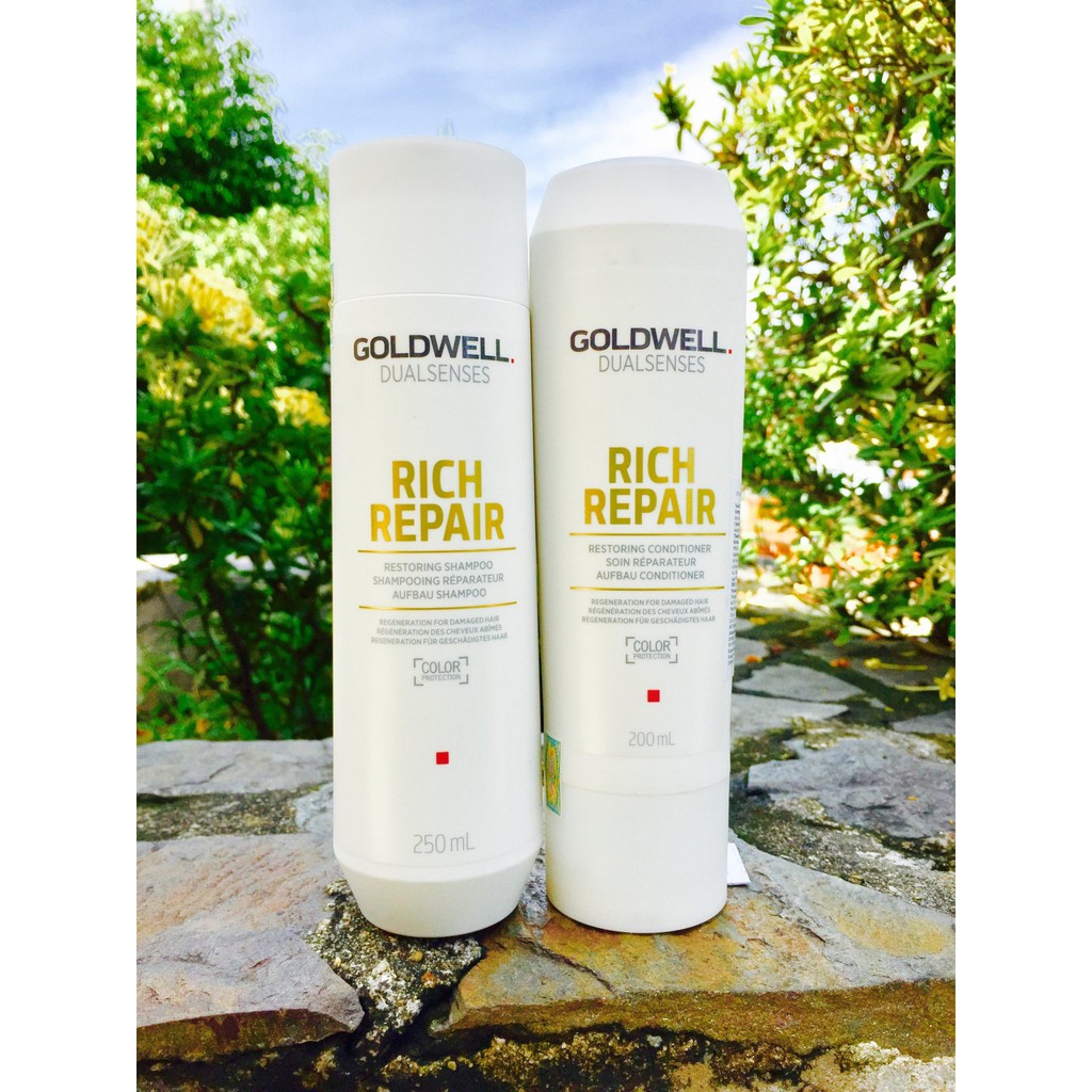 🇩🇪Goldwell🇩🇪Dầu gội xả Goldwell Rich Repair chăm sóc tóc hư tổn khô xơ 250ml/200ml