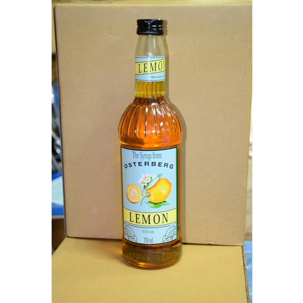 Syrup Osterberg Chanh Vàng/Lemon chai thủy tinh 750ml