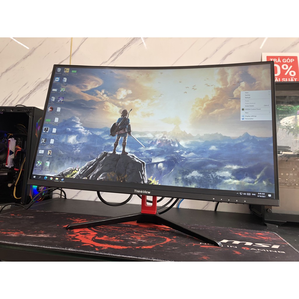 Màn hình LCD 27'' ThinkView CA27 FHD/ 75Hz Gaming Monitor Cong | BigBuy360 - bigbuy360.vn