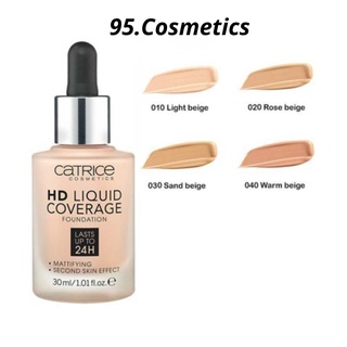 Kem Nền Kiềm Dầu Catrice HD 24h Liquid Coverage Foundation Che Phủ Hoàn Hảo