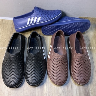 Giày nhựa nam đi mưa GL028 gợn sóng 3 sọc
