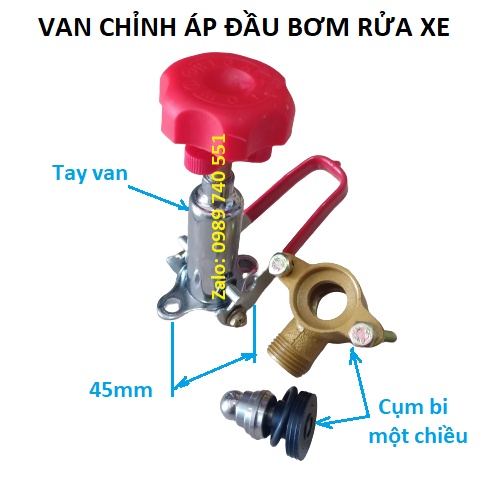 Van điều chỉnh áp máy rửa xe chạy dây cudoa