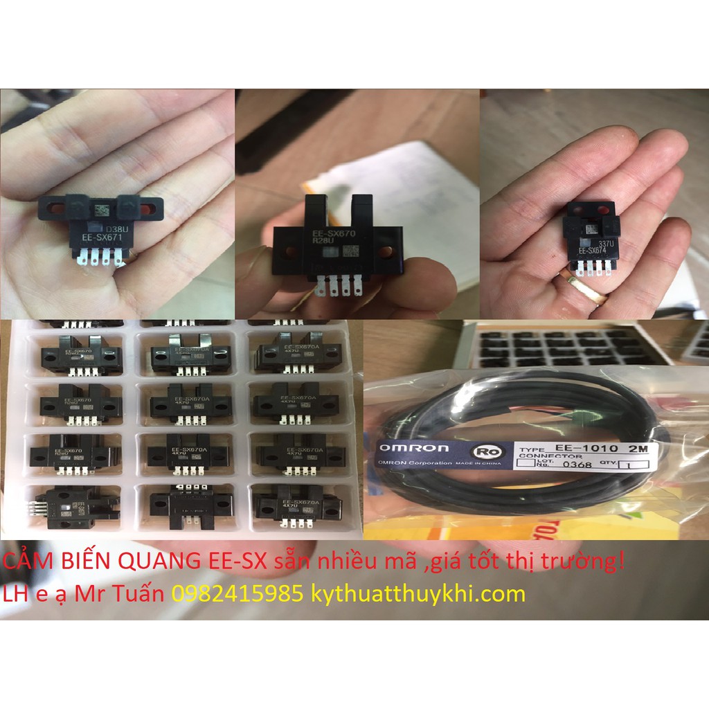 Cảm biến quang OMRON EE-SX670 ;EE-SX671;EE-SX672;EE-SX674,dây kết nối EE-1006;EE-1010
