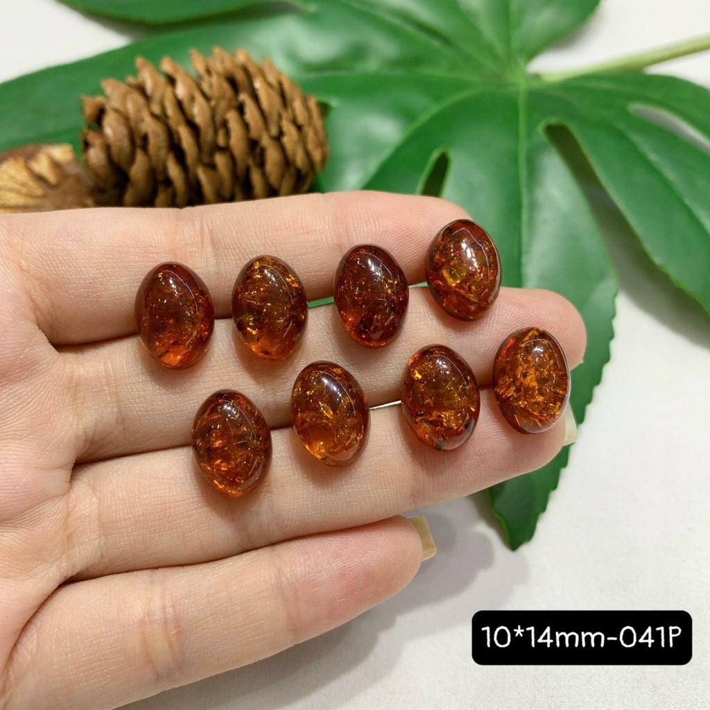 Mặt Đá Hổ Phách Bal-tic Hình Oval Đủ Size Vừa Cập Bến