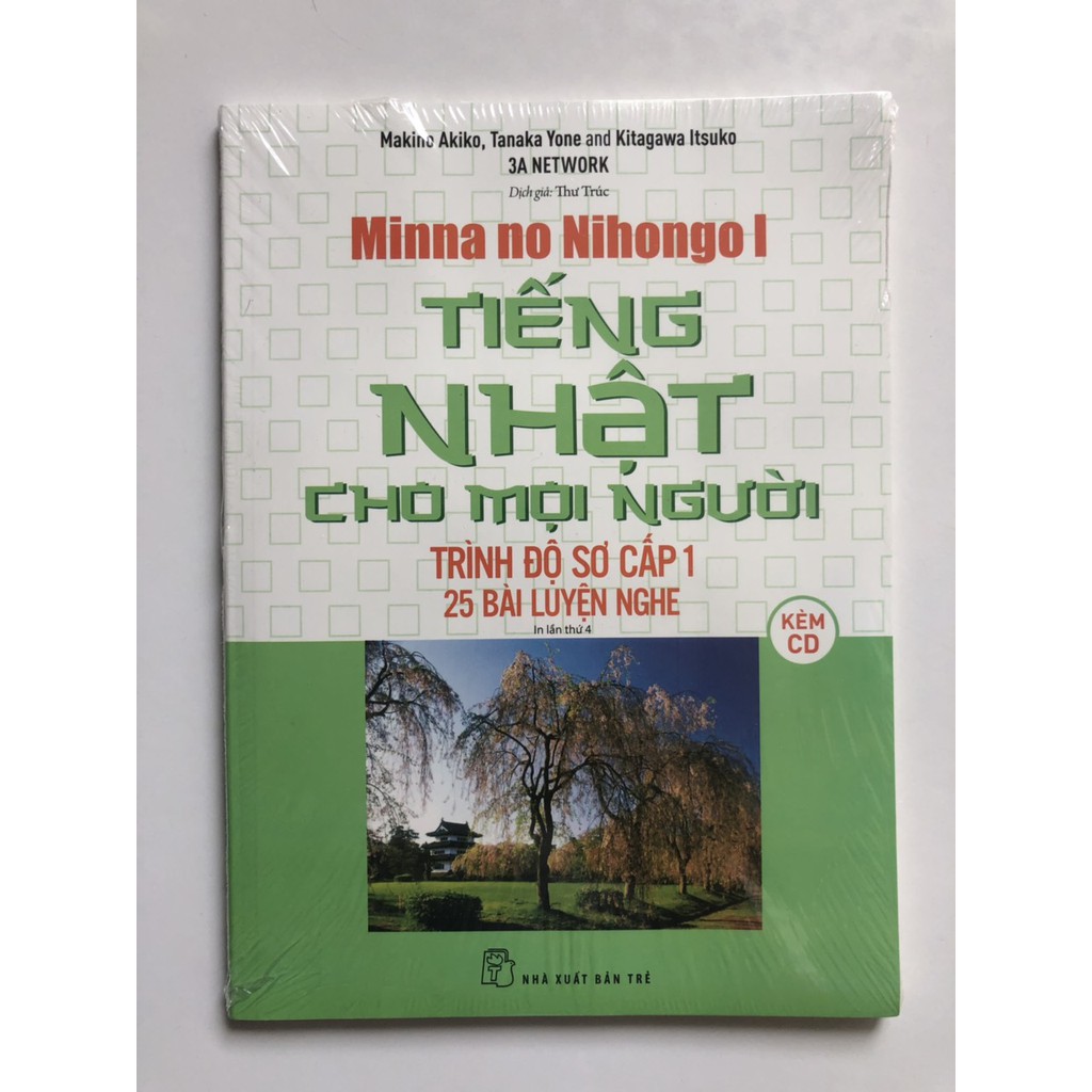 Sách Tiếng Nhật Sơ Cấp 1 - 25 Bài Luyện Nghe sơ cấp 1 ( Kèm CD)