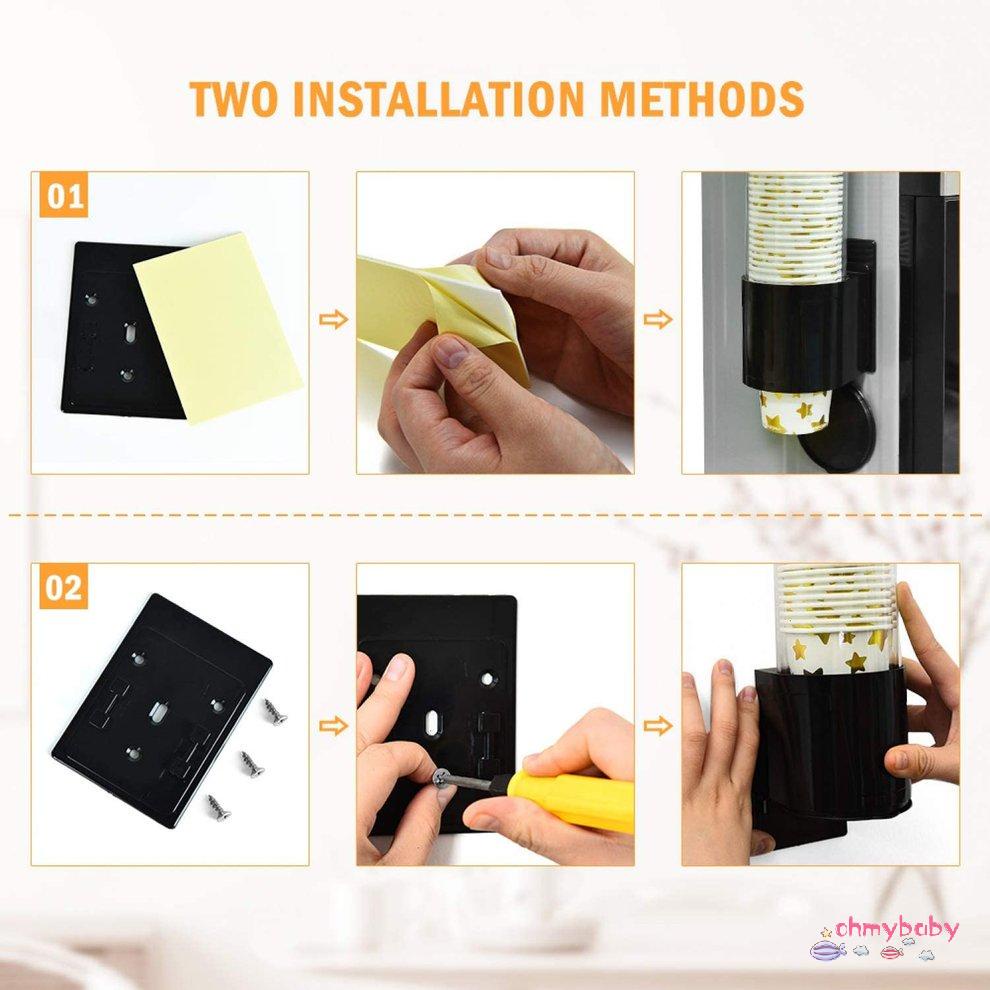 Tự động tẩy rửa cốc Giá đỡ cốc giấy treo tường Giá đỡ cốc dùng một lần [8/14]