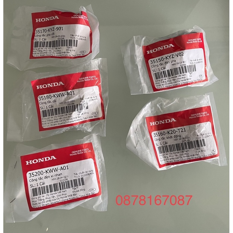 Công tắc đèn pha Công tắc còi Công tắc pha cốt công tắc đề công tắc xi nhan wave anpha 110 honda