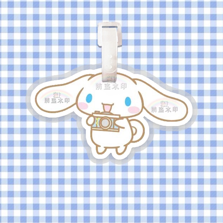 SANRIO Móc Khóa Gắn Hành Lý Hình Nhân Vật Hoạt Hình Cinnamoroll Đáng Yêu