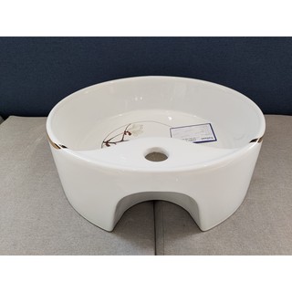 CHẬU LAVABO TRÒN HOA VĂN 5015
