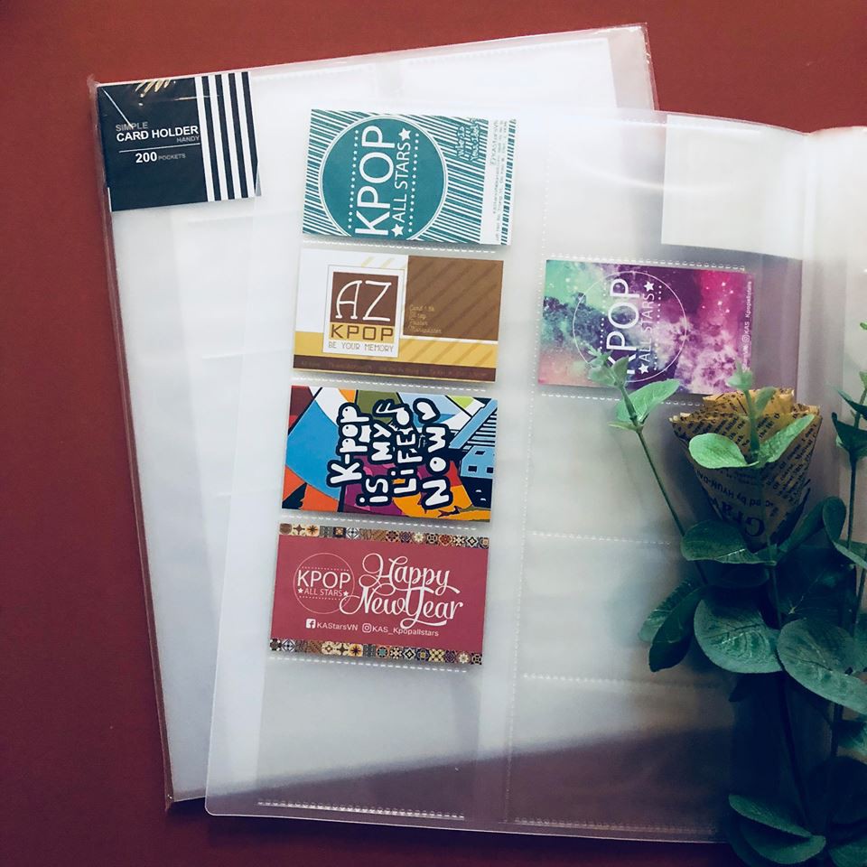 SỔ ĐỰNG 400 CARD NHIỀU MÀU, NHÃN HIỆU PLUS