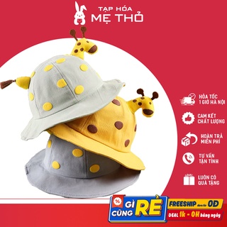 [Mã TAPH22 giảm 10K đơn 200K] Mũ nón vải rộng vành hình hươu xinh xắn cho bé
