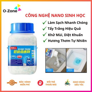 Bột thông cống, bồn cầu lọ vuông đa năng - cực mạnh, phân hủy mọi đồ ăn rác thải