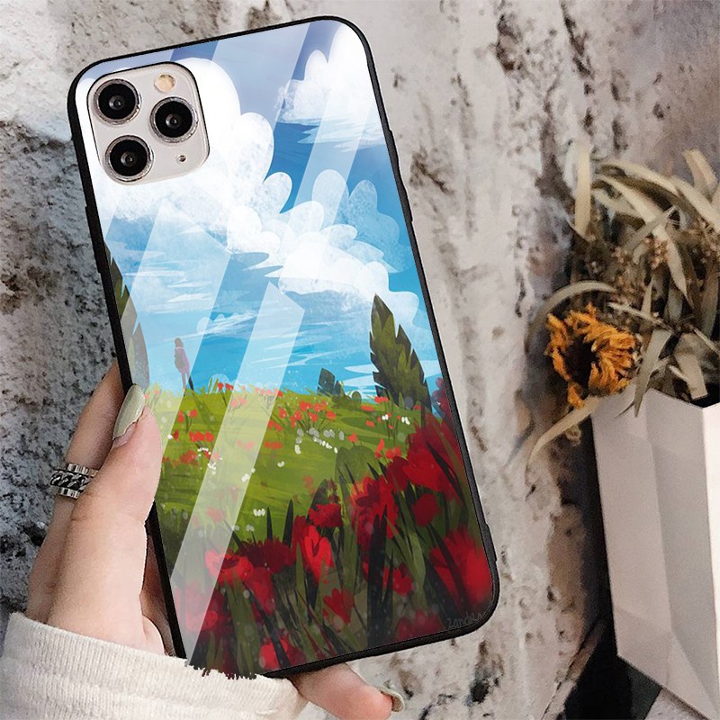 Ốp lưng iphone couple cho cặp đôi phong cảnh tươi đẹp iphone 6s/6/7/8 plus/x/xr/xs max/11 pro max/12 promax Scenery0023