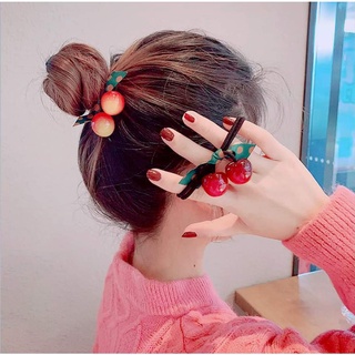 Dây buộc tóc hình quả cherry đáng yêu xinh xắn dành cho nữ