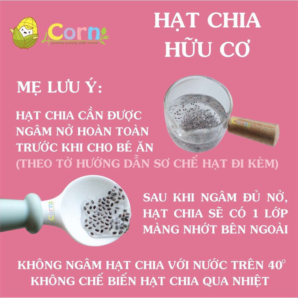 Hạt Chia Hữu Cơ BioPlanet - Cho bé 8m+