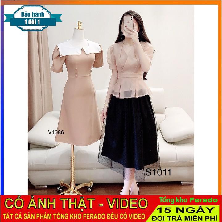 [ xả kho ] MiD Áo be cổ tim A1011 Mie Design (Lưu ý: Shop chỉ bán áo không kèm chân Đầm) (Kèm ảnh thật)