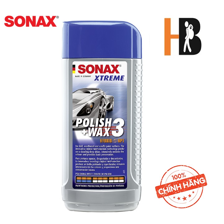 [ 202100 ] Chai Xoá Xước Đánh Bóng Bảo Vệ Sơn Xe SONAX 250ml 202100