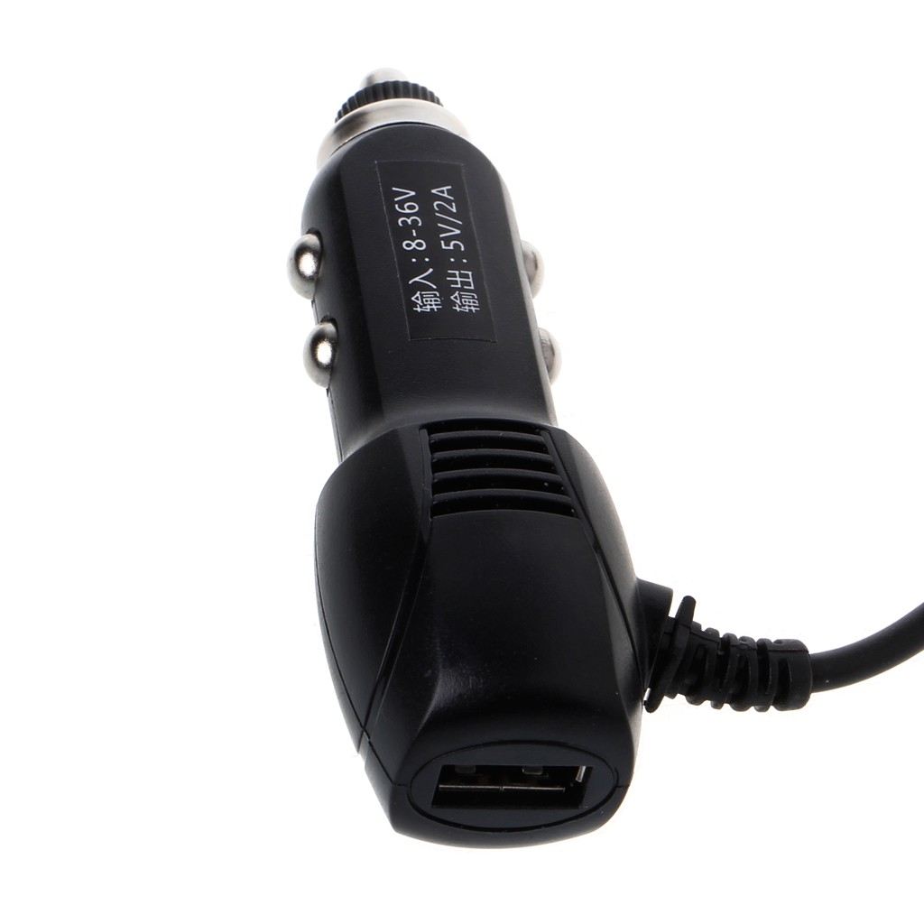 Bộ sạc cổng Mini USB 5V 2A kèm dây cáp 3.5m dành cho thiết bị giám sát / định vị ô tô