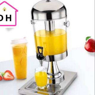 Bình Làm Lạnh Đựng Nước Hoa Quả Trái Cây Nước Ngọt Cafe Chân Inox (8 Lít) (HÀNG CÓ SẴN)