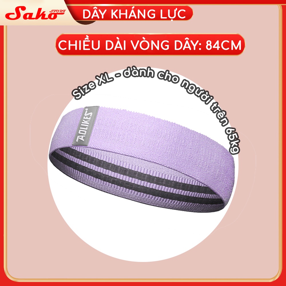 Dây kháng lực tập gym, dây miniband tập mông đùi SAKO SPORT Vải